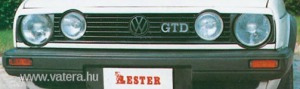 VW Golf II GTI hosszú grill spoiler -Új! VW Golf 2 felső grill csík Golf 2 TUNING lámpa grillspoiler
