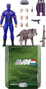16-18cm G.I. Joe / GI Joe figura - Snake Eyes és Timber farkas - 80s Retro Rajzfilmes G.I. Joe Ultim