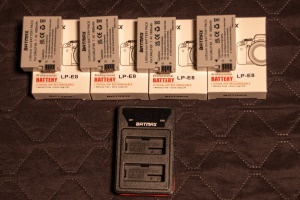 Batmax Lp-E8 Canon 550,600,650,700D-hez akkumulátor + töltő