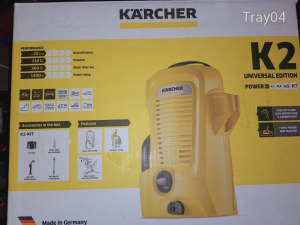 Karcher K2 magasnyomású mosó kiegészítőivel - Új, dobozában, 110 Bar nagynyomású mosó