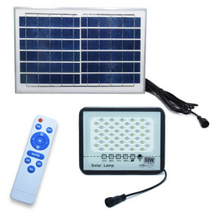 50W solar lámpa felszerelhető napelemmel