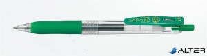 Zseléstoll, 0,37 mm, nyomógombos, ZEBRA 'Sarasa Clip', zöld