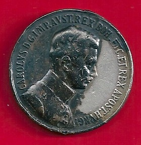 1917.  IV. Károly, Vitézségi ezüst érem, 31 mm. 11.0 €.