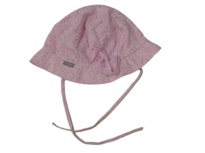 51 cm-es fejre rózsaszín csillogó nyári kalap kötővel - Sterntaler