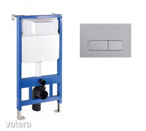 Mexen Fenix Slim beépíthető WC tartály + Fenix-02 króm nyomólap (60100-600201)