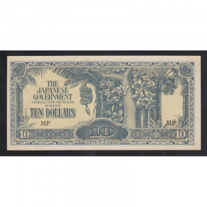 Malajzia, 10 dollars 1942 aUNC+