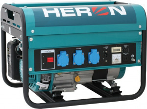 HERON benzinmotoros áramfejlesztő, max 2300 VA, egyfázisú (EGM-25 AVR)