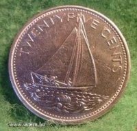 Bahama szigetek 25 cent 2005 Hajó