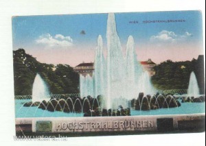 Bécs (Wien) - Hochstrahlbrunnen szökőkút színes