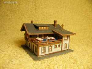 N méretű Vollmer alpesi családi ház   terepasztal építéshez , vasútmodell,