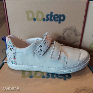 D.D. Step gyerek lány bőrcipő 36 Silver AKCIÓ!!!