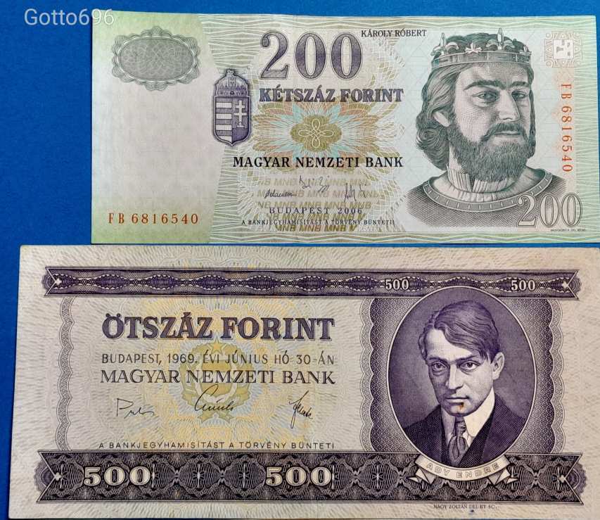 8 db -os Ropogós forintsor 10 - 5000 Forint !!!! EF - F (L2307)