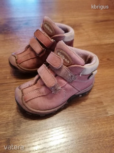 Kislány rózsaszín 21-es magas szárú cipő