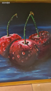 Cherry, akril festmény