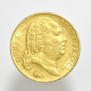 1816    Francia o. XVIII. Lajos  arany 20 francs    (PAP304)