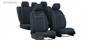AUDI A6 (C5) Univerzális Üléshuzat Trend Line textil szürke/sárga színben