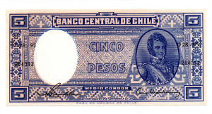 Chile 5 Peso Bankjegy 1958-1959 P119
