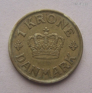 Dánia 1 Korona 1926 / X. Christian / Ritkább R!