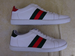 GUCCI ACE Sneaker fehér bőr cipő 43-as