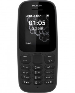 Nokia 105 (2019) SingleSIM Black 691482 Telefon, Okosóra Mobiltelefon