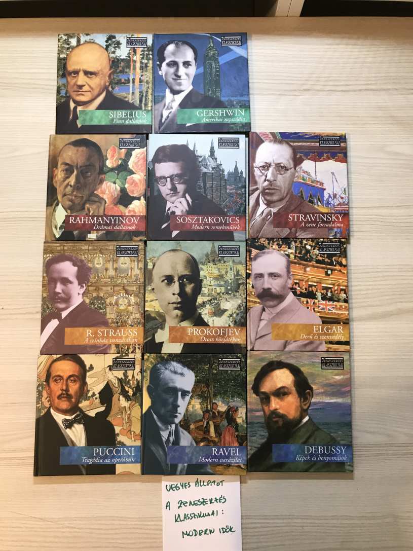 A ZENESZERZÉS KLASSZIKUSAI: MODERN, komolyzenei CD csomag