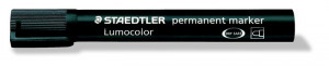 Alkoholos marker, 2 mm, kúpos, STAEDTLER Lumocolor 352, fekete