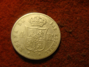 Spanyol ezüst 4 real 1854