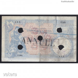 Szerbia, 10 dinara 1893 - Felülbélyegezve és érvénytelenítve VF