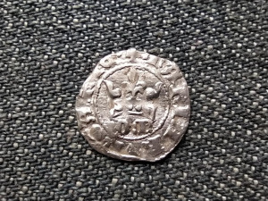 I. Mária (1382-1385) ezüst 1 Dénár ÉH443 1384 (id24160)