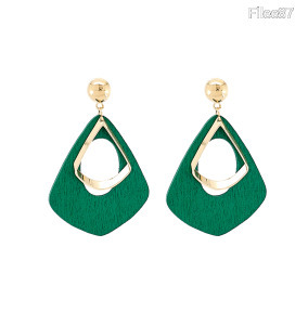 KÖLN női geometrikus fülbevaló-zöld