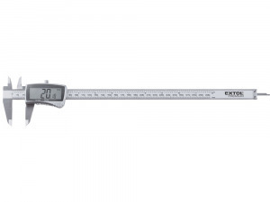 EXTOL digitális tolómérő; 0,01×300 mm, mélységmérővel, pontosság ?0,02/0,03 mm
