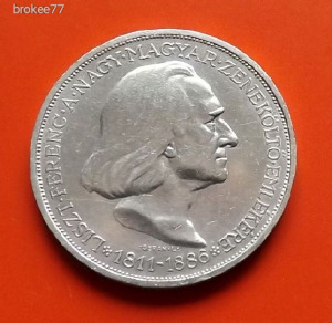 1936 - LISZT 2 Pengő !! EXTRA ezüst !!