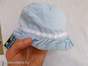 tündéri kék kislány bébi kalap fejkörfogat 40-44cm BD