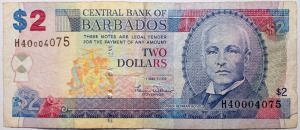 Barbados 2 dollár 2007 4.