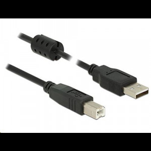 Delock 84898 USB 2.0 A > USB 2.0 B kábel, 3 m, fekete (84898)