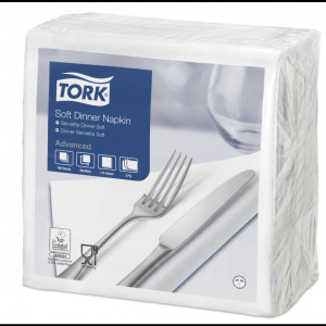 Tork Advanced szalvéta 1/4 hajtogatott 40x40cm fehér  (478746) (T478746)