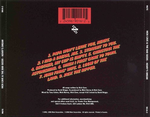 Nick Cave & The Bad Seeds - Henrys Dream CD USA (meghosszabbítva ...