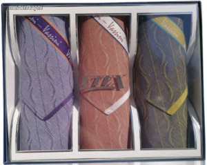 Etex M05-4 jacquard férfi textilzsebkendő 6db díszdobozban