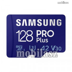 SAMSUNG PRO PLUS microSDXC / TransFlash memóriakártya 128GB, Class 10, UHS-I, U3, V30, A2, 160/12...