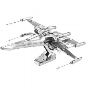 Metal Earth Star Wars Poe Dameron X-Wing repülő 3D lézervágott fémmodell építőkészlet 502665