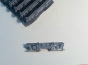H0 MÁV M40 púpos forgóváz maszk 3D nyomtatással