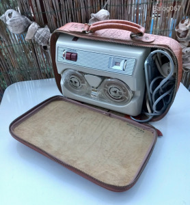 PHILIPS EL 3581/80R régi retro vintage csöves szalagos riporter magnetofon, 1960