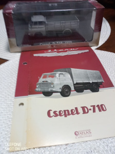 Csepel D - 710 platós-ponyvás kis teherautó  1959  ATLAS  Editions Collections   1:72 ÚJ!!!
