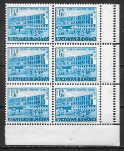 1951 / 53. Épületek I. 1,78 ft  tévnyomat ívsarki hatos tömbben   (  18 000  )