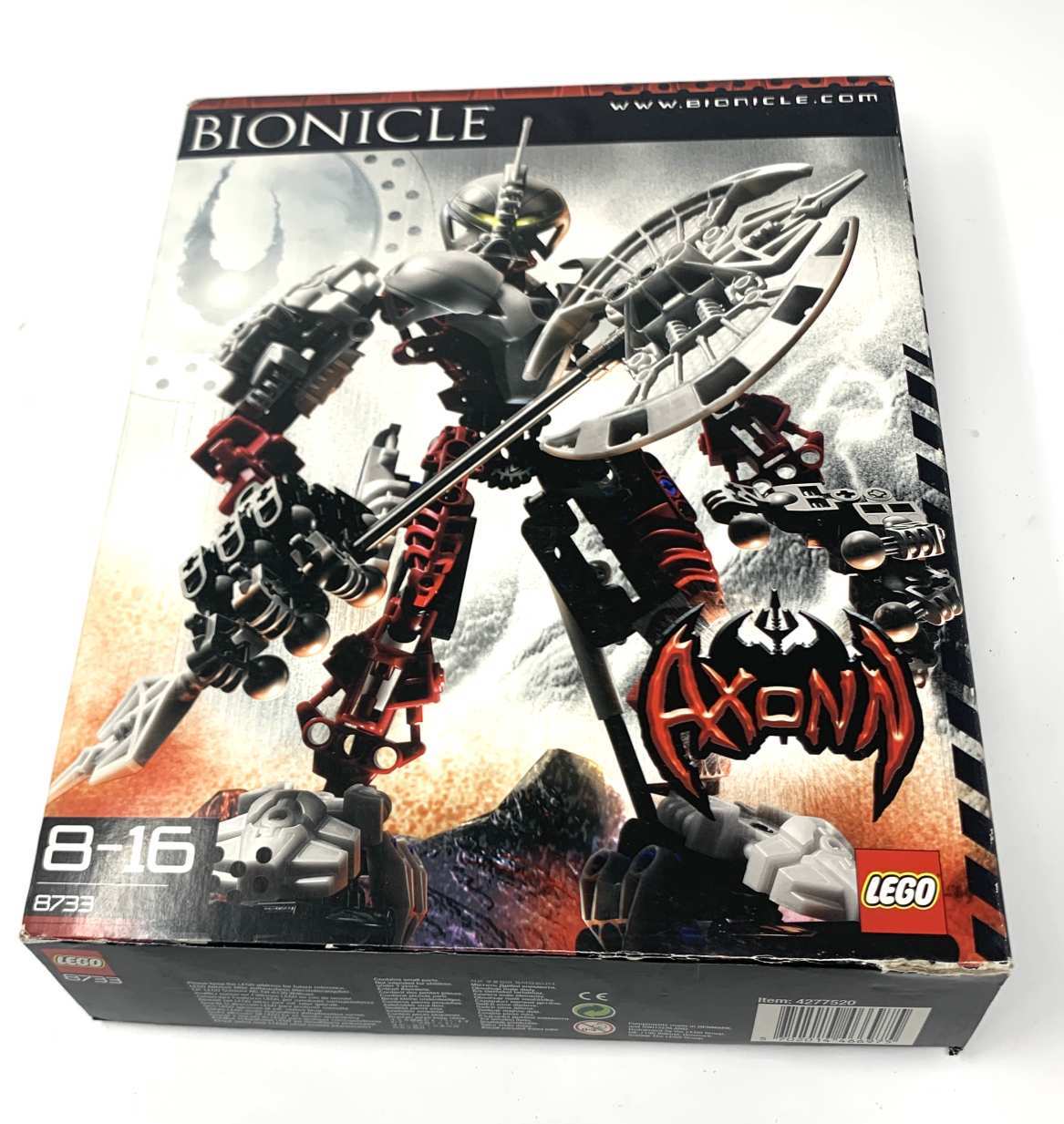 Lego Bionicle 8733 Axonn régi építő játék; Lego Technic Star Wars droid 8002 doboza! 1Ft NMÁ