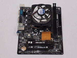 Asrock N68-GS4 FX Alaplap, AMD FX4300 Quad Core CPU, + Hűtő,  1 Ft-ról.