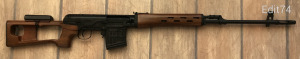 King Arms SVD Dragunov rugós airsoft fegyver (fa utánzatú műanyag)