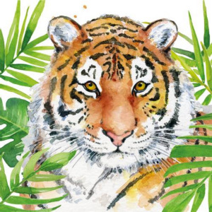 Tropical Tiger papírszalvéta 33x33cm, 20db-os