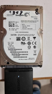 Seagate Momentus 500GB 7200rpm (ST9500423AS), 2,5 HDD, 1 Ft-ról 8.