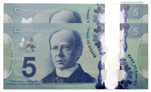 Kanada 5 Dollár Bankjegy 2013 P106b sorszámkövető pár